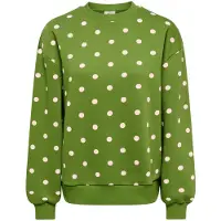 ONLY Sweatshirt 'JDYTENA' grøn / hvid