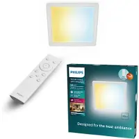 Philips Valen 17w 2050 Lumens 2200-6500k 395 X 37 X 395 Mm Overflademonteret Led-downlight