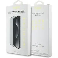 GUESS Skærmbeskytter Privacy 2.5D Outline hærdet glas til iPhone 16