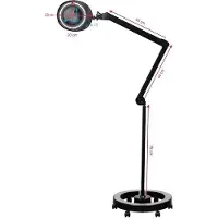 Activeshop lampe-lupe Elegant 6025 60 LED SMD 5D sort med stativ