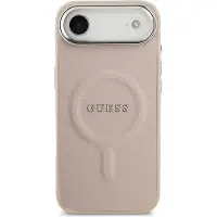 GUESS iPhone Air Saffiano Hybrid Cover - MagSafe Kompatibel - Pink