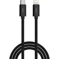 Sinox beslag Sinox PRO USB C til Lightning magnetisk kabel. 1m. Sort, 1 m, Lightning, USB C, Hanstik, Hanstik, Sort