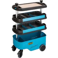 Hazet Assistent 166C, Metal, Plast, Sort, Blå, 300 kg, 398 mm, 725 mm, 1102 mm