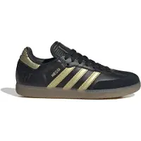 Adidas Børne Samba Messi IN Indendørs Fodboldstøvler Core Black/Gold Metallic/Gum