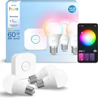 Philips Hue White & Color Ambiance Essentielt Startsæt: 3 E27 Pærer (806 Lm)