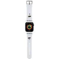 Karl Lagerfeld Apple Watch Rem 38mm 3D Gummi Hvid