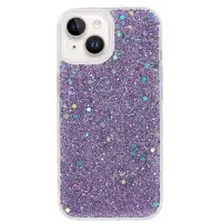 Mtp Products iPhone 14 Glitter Flakes TPU Cover - Lilla