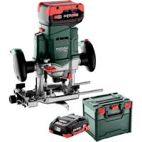 Metabo OFV 18 LTX BL 12, Børstefri, Sort, Grøn, Rustfrit stål, 25000 rpm, 6, 8 (5/16), 12.7 (1/2), 11000 rpm, 5 cm