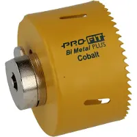 Wareco ProFit bimetal Plus hulsav med adapter, rustfri og metal, 76 mm