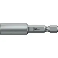 Wera 05135903001, 1 stk, Sekskantet, 25,4 / 4 mm (1 / 4), M10, Rustfrit stål, 50 mm
