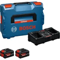 Bosch Starter-set 2x Exba18v-80 Batterioplader