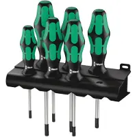 Wera 367/6 Skruetrækkersæt Kraftform Plus TORX + rack, 6 dele