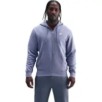 Nike Club Full-zip Hoodie - Purple, størrelse Medium