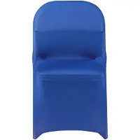 Vevor 50 stk. blå stolebetræk, polyester spandex stolebetræk, strækbare slipbetræk til bryllupsfest, spisestue, banket, flad front, passer til stolemål op til 17,72 x 18,11 x 30,31 tommer