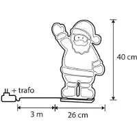 Luca Lighting Julebordlampe Julemand inkl. LED med timer - Infinidade