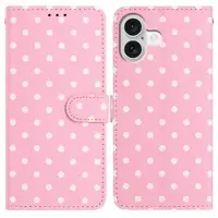 Mtp Products iPhone 17 Pung Etui med Prikket Mønster - Pink