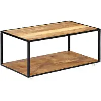 vidaXL sofabord 90x50x40 cm massivt genbrugstræ
