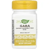 Nature'S Way , GABA, 250 mg, 60 Vegan Capsuler
