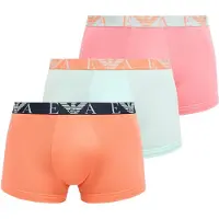 Emporio Armani Emporio Armanitil mænd. EM000259_AF20668 Sæt med 3 ensfarvede boxershorts pink, turkis, orange (XL), Afslappet, Bomuld