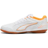 Puma TRUCO IV Futsal Boots Youth, Shoes, White/Orange Glow/Vibrant Silver, 37