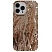 Mtp Products iPhone 15 Pro Max Rynket galvaniseret TPU Cover - Guld