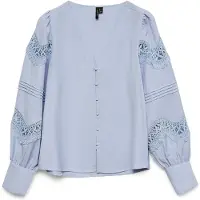 Vero Moda Bluse 'VMTHEA' lyseblå