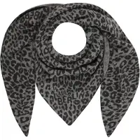 Lala Berlin Tørklæde - 162x85 - Triangle M - Asphalt Leo - - OneSize - Tørklæde