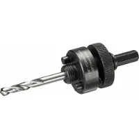 DeWalt DT90368-QZ, Hulsavs adapter, Sekskantet skaft, 10 mm, Sort, Rustfrit stål, 3,2 cm, 21 cm