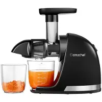 Amzchef 1501-BK-SM lėtai veikianti sulčiaspaudė (juoda)