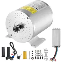 Vevor 2000W elektrisk børsteløs DC-motorsæt - 48V 4300 o/min motor med opgraderet hastighedsregulator og gashåndtag til gokarts, elcykel, motorcykel, scooter, gør-det-selv