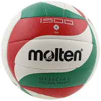 Molten V4M1500, Grøn, Rød, Hvid, Læder, Syntetisk, 18-panel ball, Indendørs & udendørs, Mønster, Unisex