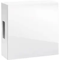 Grothe URMET Ringeklokke DING DONG. Kabinetfarve: Hvid, Front: Hvid, 8-12V eller 9V batteri, Dimensioner: 118 x 118 x 47 mm