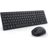 Dell Silent KM555 - Tastatur & Mus sæt - Nordisk - Sort