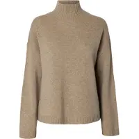 Selected Cille Cashmere Striktrøje Med Høj Hals