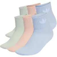 Adidas Originals Sokker 'Mid Ankle 6 Pairs' pastelblå / mint / lyserød