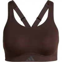 Adidas Sports-BH 'Optime' choko / mørkegrå