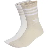 Adidas Originals Sokker '3-Stripes Glitter Crew 2 Pairs' kit / hvid