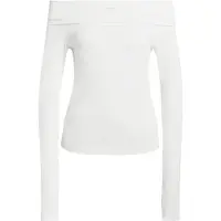 Adidas Originals Shirts 'OFF-SHOULDER LONG SLEEVE' hvid