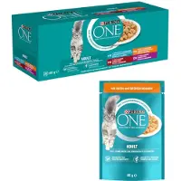 Purina One Mixpakke: 40 x 85 g Adult - Blandet udvalg