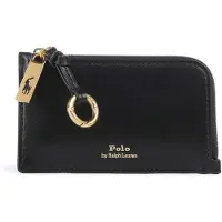 Ralph Lauren Polo Ralph Laurentil kvinder. 427P04988002 Polo ID kortholder i sort læder med lynlås (OSFA), Casual