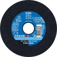 PFERD 61330420, Skæreskive, Rustfrit stål, Stål, 11,5 cm, Alle mærker, Fladcenter, 2,22 cm