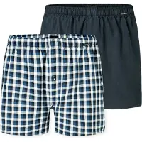Schiesser Boksershorts marin / hvid