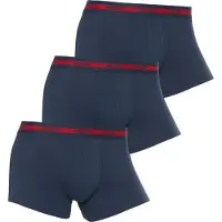 HUGO underwear HUGOtil mænd. 50492375 3 pakker Triplet Planet navy boxershorts (L), Afslappet, Bomuld, Blå