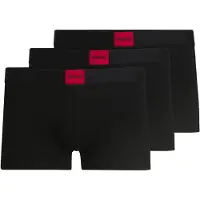 HUGO HUGOtil mænd. 50532797 Sæt 3 Galaxy boxershorts sort (XL), Afslappet, Bomuld