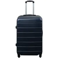 Borg Living Kuffert - Hardcase kuffert tilbud - Str. Medium - Blå - Praktisk rejsekuffert