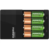 Duracell High-Speed Value CEF14 - 4 t batterioplader - (for 4xAA/AAA) 2 x AA type - NiMH - 1300 mAh - 7 Watt - med 2 x AAA NiMH 750 mAh genopladelige batterier