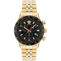 Versace Ur - - Hellenyium VE2U00622 - Kvarts - Rustfrit stål - 44 mm - Sort