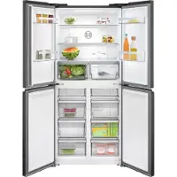Bosch Serie 4 KMC85LBEA, Fritstående, Flere døre, Sort, 4 dør(e), Berøring, På døren