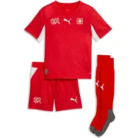 Puma Switzerland 2026 Home Mini Kit Youth, Shop, Red/White, 3-4Y