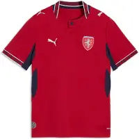 Puma Czechia 2026 Home Jersey Youth, Shop, Dark Cherry/Navy, 15-16Y